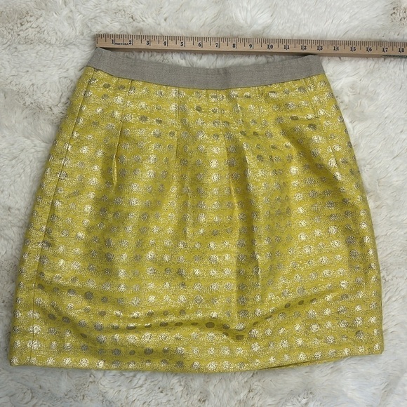 Ann Taylor LOFT Women’s Metallic Polka Dot Lined Skirt - Picture 6 of 7